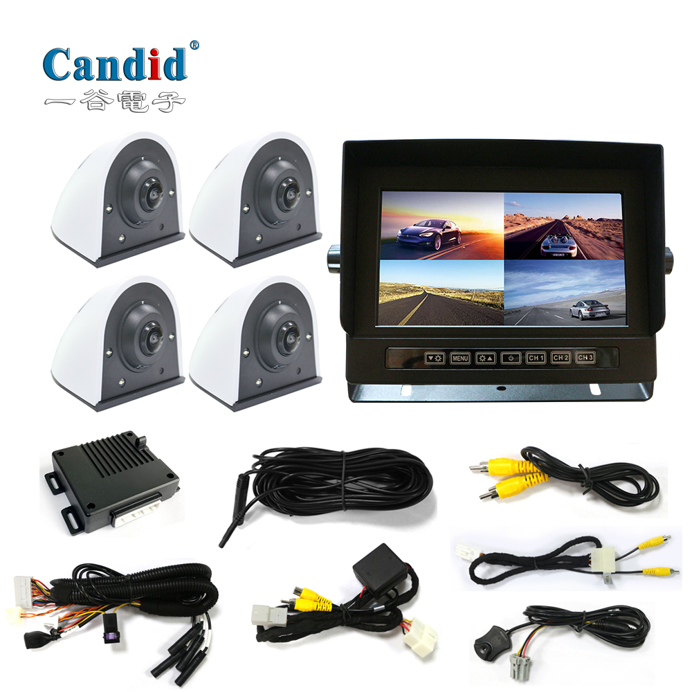 Sistema de monitoreo con vista de 360 grados para camiones