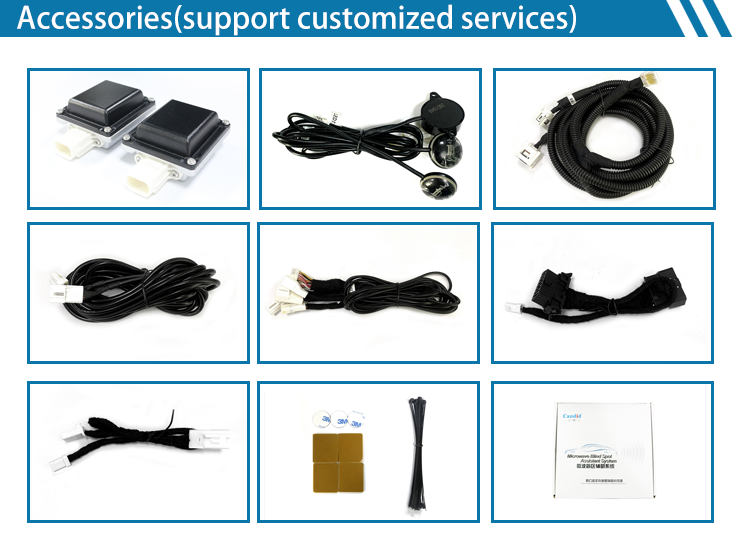 Sistemas de detección de puntos ciegos por radar de microondas BSD-24G