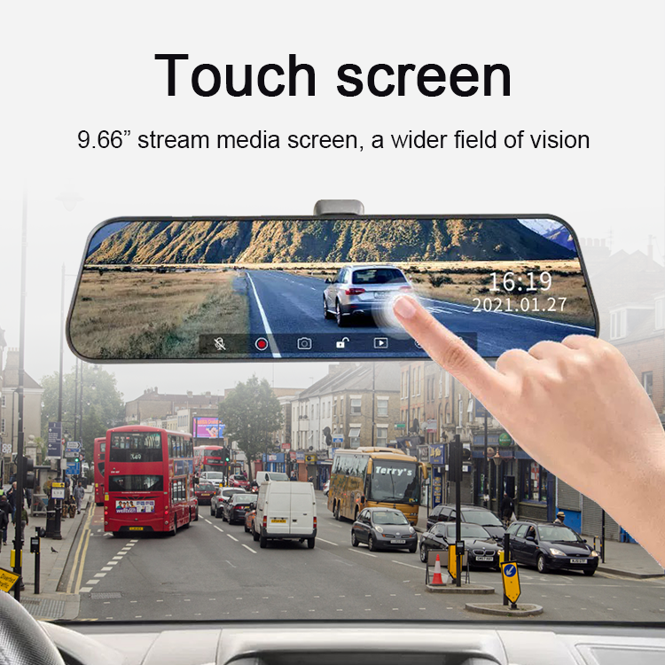 Transmisión multimedia dual 1080P de 10 pulgadas frontal y posterior