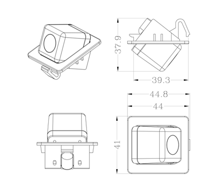 Cámara de visión trasera para Toyota Prado 10-13
