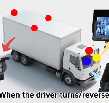 Sistema de monitoreo de puntos ciegos de 8 canales para vehículos