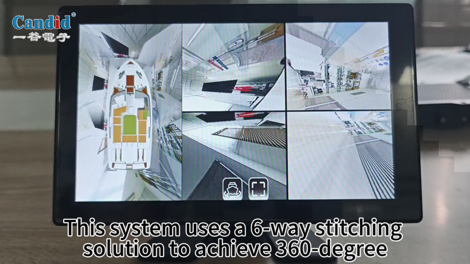 Sistema de monitoreo de vista panorámica de 360 grados para embarcaciones