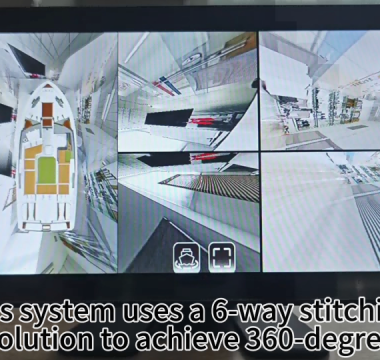 Sistema de monitoreo de vista panorámica de 360 grados para embarcaciones