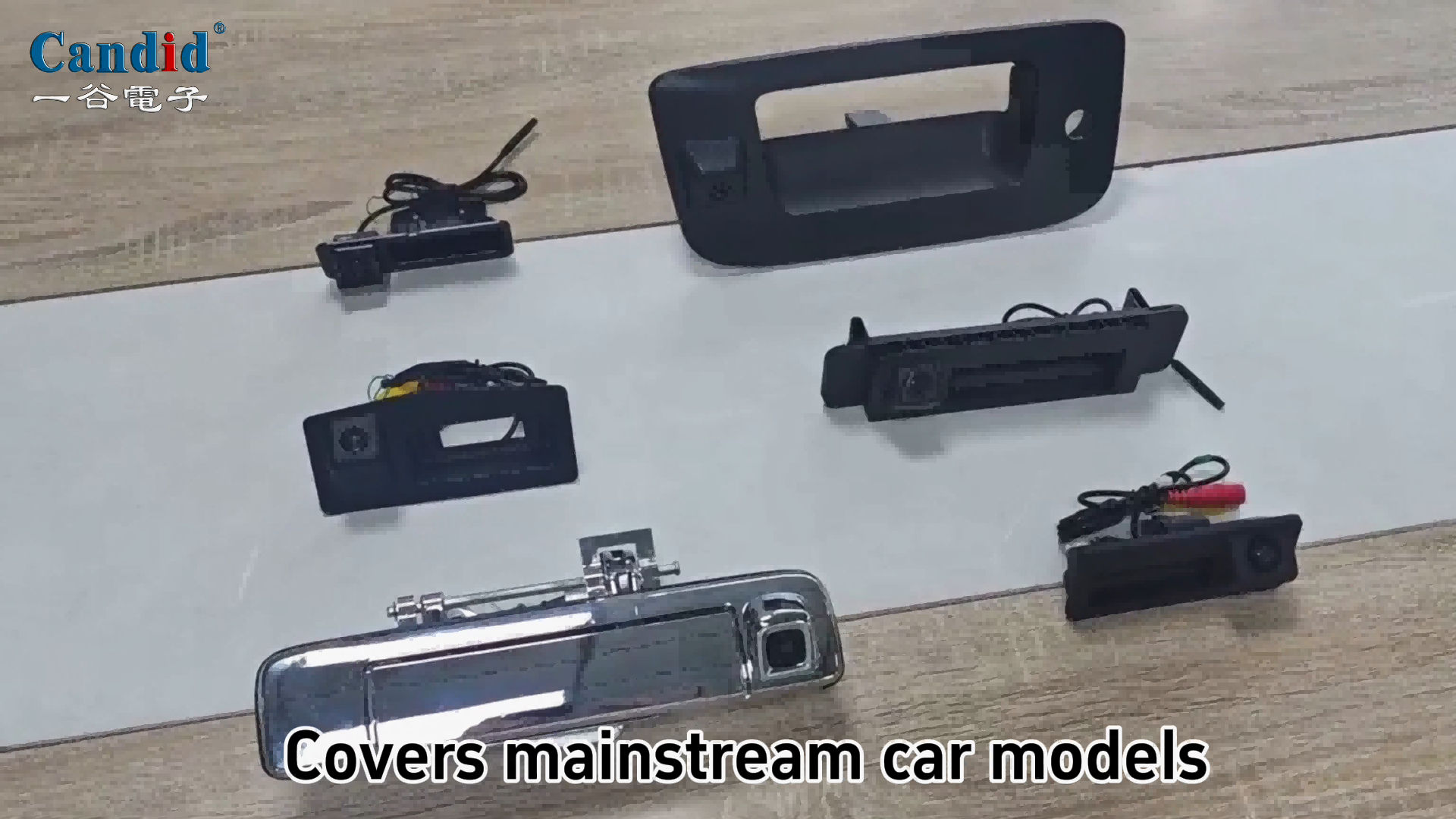 Cámara para la manija del portón trasero del automóvil