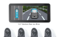 Sistema de monitoreo de detección de puntos ciegos con espejo retrovisor electrónico de 12,3"